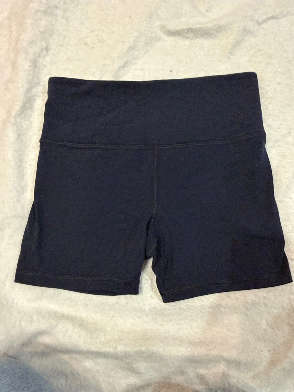 Athleta Navy High-Waist Athletic Shorts